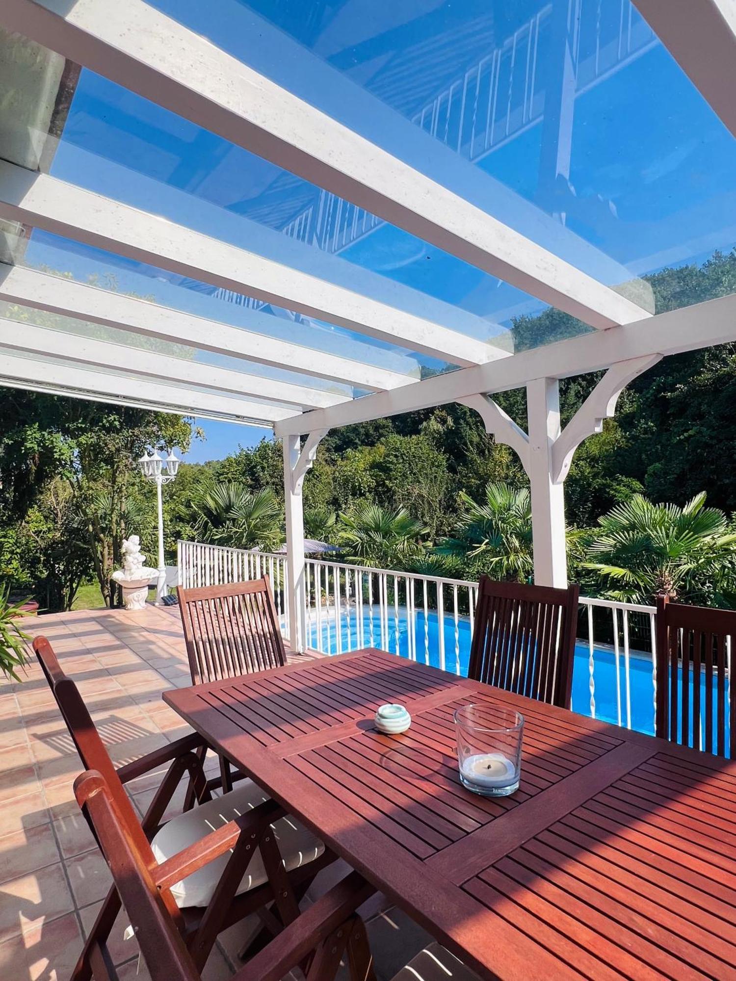 Privates Ferienhaus Mit Pool & Whirlpool Zentral In 巴特迪克海姆 外观 照片